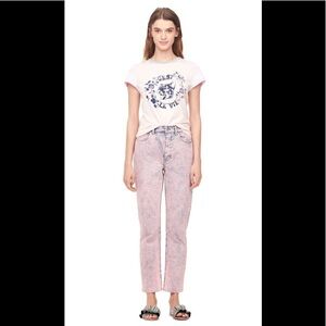 Rebecca Taylor La Vie Ines Pink Acid Jeans Size 27